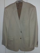 STAFFORD BROWN MEN'S POLYESTER/RAYON LINED SPORT JACKET-44R-CLASSIC FIT-... - $28.00
