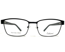 Enhance Eyeglasses Frames 3986 SATIN BLACK Rectangular Full Rim 55-18-150 - £36.61 GBP