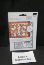 Momenta cutting template 1 piece Happy Birthday design Lot 6761 Paper Sc... - £9.90 GBP