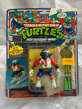 1992 Playmates Toys &quot;HOT-DOGGIN&#39; Mike&quot; Tmnt Games Action Figure In Blister Pack - £289.36 GBP