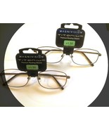 2 Pairs Magnivision Titanium Reading Glasses 1.25 strength - copper colored - £27.65 GBP
