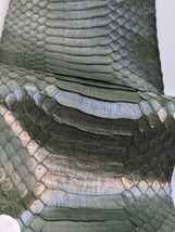 Cobra Snake Skin Piece Snakeskin Leather Hide Craft Supply Back-cut Dark... - $175.65 MXN+