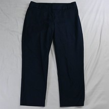 LOFT 8 Navy Blue Julie Riviera Slim Ankle Stretch Dress Pants - £12.25 GBP