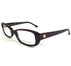 Bcbgmaxazria Petite Eyeglasses Frames Gabby Eggplant Tiger Print 50-16-130 - £14.55 GBP