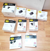 *STORE RETURNS* LOT 9x MIXED OTTERBOX CAR MOUNT FAST WALL CHARGER PAD DU... - $72.55