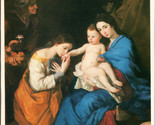 The Holy Family with Saints Anne &amp; Catherine of Alexandria Art Postcard ... - $6.99