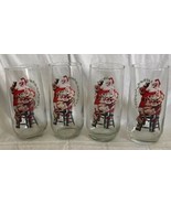 Four 1946 Haddon Sundblom Coca-Cola Santa Christmas Glass 3 of Three Ser... - £18.92 GBP