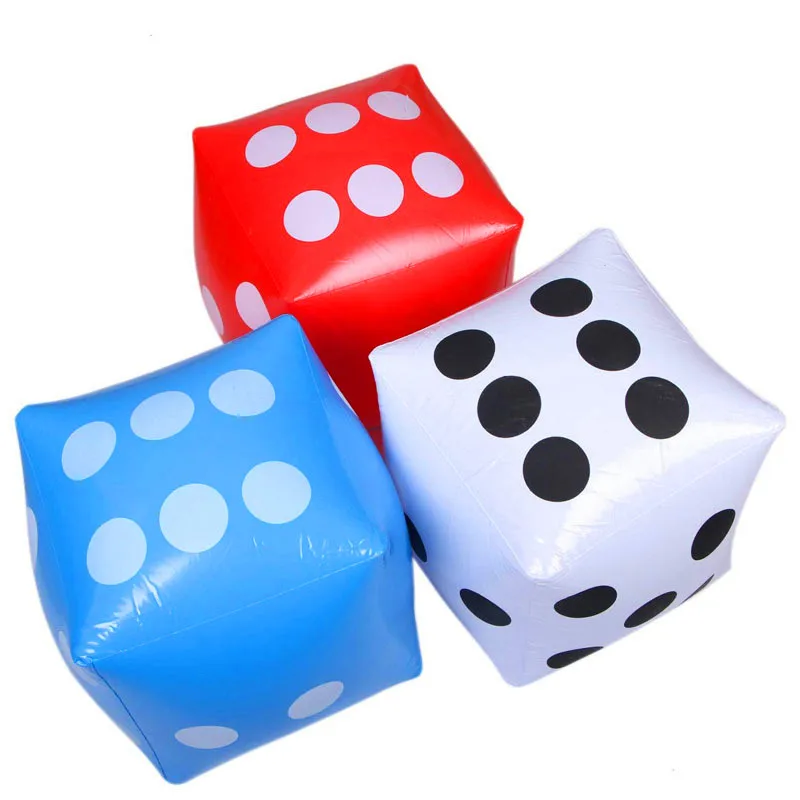 1Pcs Party Supplies Kids Funny Outdoor Inflatable Dice 30*30cm Swimming Pool - £9.95 GBP