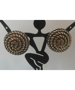 Vintage Signed GIVENCHY Paris New York Silver-tone Round Dome Clip-on Ea... - $75.54 CAD