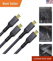 Versatile 2 Pack Thunderbolt 4 Cable 6.6Ft - 40Gbps Data Transfer &amp; Fast... - $52.50