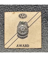 Vintage Silver Tone AAA Patrol Service Award Badge Pinback Lapel Pin KG - £9.48 GBP