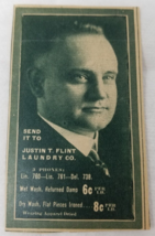Justin T. Flint Laundry St. Louis Missouri Advertisement 1922 Finney Avenue - £15.14 GBP