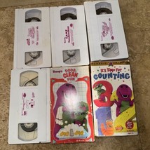 Vintage Lot of 6 Barney The Dinosaur 1990s VHS Movies  4 have No Cases - £15.27 GBP