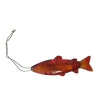 Orange Trout Fish Hanging Christmas Ornament Holiday Decor - £11.04 GBP