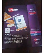 Avery 6&quot; X 4 1/4&quot;  Vertical Style Name Badge - $386.60 MXN