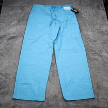 Dickies Pants Mens L Blue Cargo Medical Uniform Scrub Pull On Bottoms - £18.34 GBP
