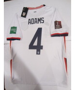 Tyler Adams USA USMNT 2022 World Cup Stadium White Home Soccer Jersey 20... - $70.00