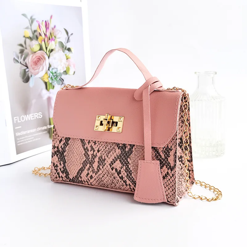 Senger bag for women trend luxury handbags camera female cosmetic bag chain snake print thumb200