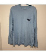 Vineyard Vines Shark Week Discovery Long Sleeve Pocket Tee Men’s L Blue ... - $30.02 CAD