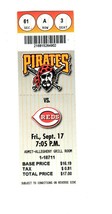 Sep 17 1999 Cincinnati Reds @ Pittsburgh Pirates Ticket Barry Larkin HR - £15.54 GBP