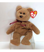 Ty Beanie Baby Curly bear plush 1996 stuffed animal vintage with tag - £7.75 GBP