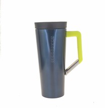 Starbucks Navy Blue Vacuum Stainless Steel Tumbler Clip Handle 16 OZ Thermos - £47.08 GBP