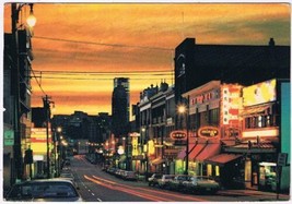 Postcard Chinatown At Night Vancouver British Columbia - $2.96