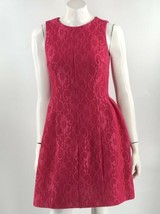 Calvin Klein Fit Flare Lace Dress Size 8 Sleeveless Back Zipper Womens - £47.21 GBP