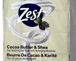 Zest 6 Bars Cocoa Butter &amp; Shea Deodorizing Bar Soap Indulging Moisture ... - $19.99