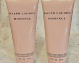 2 x Ralph Lauren Romance Body Moisturizer - 2.5 oz/75 ml Each Tube - 5 o... - $34.98