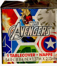 Marvel Avengers Plastic Table Cover 54in X 84in. New in Package - $10.88