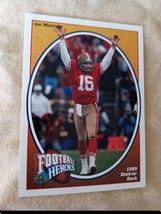 1991 Upper Deck Joe Montana Football Heroes Insert Card #7- HOF. &#39;91 Score #1. - £6.76 GBP