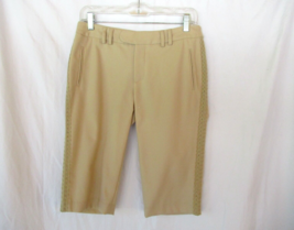 Catherine Malandrino shorts walking Bermuda Size 4 beige wool blend Inse... - $18.57