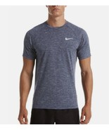 NIKE SWIM DRY-FIT MEN&#39;S SHORT SLEEVE UPF 40+ NESSA589-440 BLUE SIZE XL  NEW - €21,24 EUR