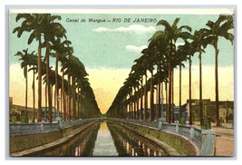 Canale De Mangue Rio De Janeiro Brasile Unp DB Cartolina L17 - $4.03