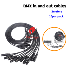 10pcs 2m Stage Dmx 3 Pin Farrow Cable for Par Moving Lights Powercon Dmx... - $2,743.91 MXN