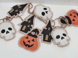 Halloween Haunted House Skull Pumpkin Witch Garland Home Decor 6FT - £21.91 GBP