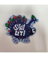 Dutch Bros Sticker November 2024 Stay Lit Blue Turkey Thanksgiving - $5.89