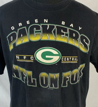Vintage Green Bay Packers T Shirt NFL Fox Promo Single Stitch USA 90s Me... - £19.54 GBP