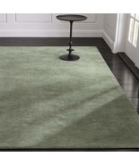 Area Rugs 5' x 8' Baxter Sage Green Hand Tufted CRATE & BARREL Woolen Carpet - $399.00
