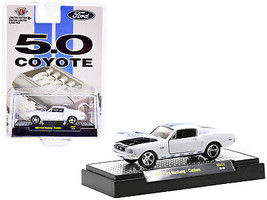 1968 Ford Mustang Custom Platinum Pearl White w Blue Stripes 5.0 Coyote Limited - £15.75 GBP