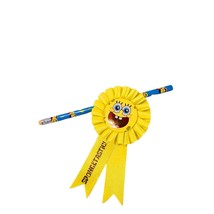 Sponge Bob Ribbon Award Magnet and Pencil FREE SHIPPING Spongetastic - £7.80 GBP