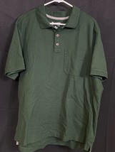 Duluth Trading Co. SKU 450 Mens Green Polo Short Sleeve Shirt Size XL - $16.60