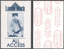 Lonnie Mack OTTO Cloth All Access Pass from around 1990, Nice memorabilia. - £8.31 GBP