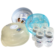 [1] Philips Avent Naturally Express Microwave Steam Sterilizer (WITH 4 BOTTLES) - $24.74
