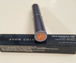 Avon Ultra Moisture Rich Metallic Eye Color PEACH Eye Shadow Stick NEW R... - $12.85