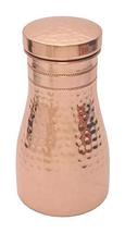 100% Pure Copper Water Bedroom Bottle  Bedside Carafe Bedroom jar 1Ltr - £24.58 GBP