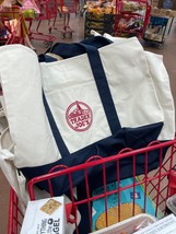 Trader Joe’s Bag Canvas Reusable Heavy Cotton Basic Style Shopping Navy ... - $15.00