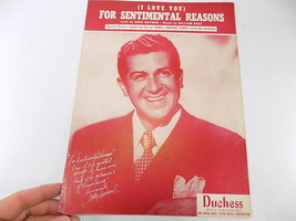 Antique Sheet Music Duchess Corp. (I Love You) For Sentimental Reasons 1930&#39;s - £7.11 GBP