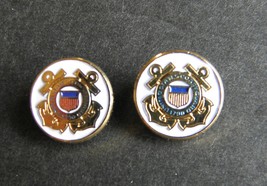 Uscg Coast Guard Set Of 2 Mini Lapel Hat Pin Badge 1/2 Inch Usa - £7.94 GBP